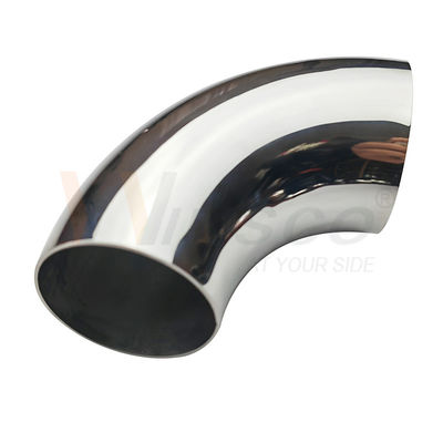 AISI 201 304 316 Ayna Saten 76.2mm 3 Inch OD Paslanmaz Çelik Eldiven Dirseği 1.2mm-2.0mm Kalınlığı