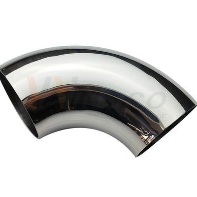 AISI 201 304 316 Ayna Saten 76.2mm 3 Inch OD Paslanmaz Çelik Eldiven Dirseği 1.2mm-2.0mm Kalınlığı