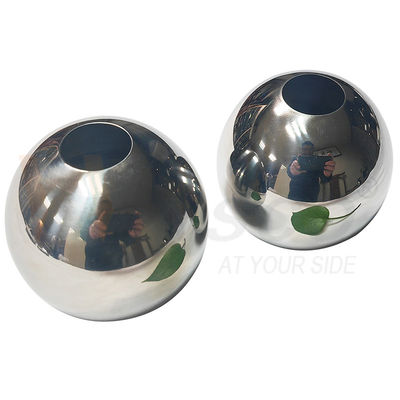 AISI 201 304 SS Handrail Dekorasyon Fittings 51mm 60mm Diametresi Paslanmaz Çelik Çürük Top 19mm Yuvarlak Boru için