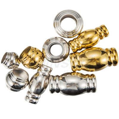 Ayna Gümüş Altın Inox Çit Aksesuarları SS 201 304 Paslanmaz Çelik 19 mm Handrail Boru için Bambu Ortak Bağlantısı
