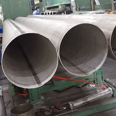 Yüksek Sıcaklığa Direnci 159mm Inox Kaynaklı Tüp AISI201 304 316 Büyük Diametrede Yuvarlak Paslanmaz Çelik Kalın Duvarlı Tüp