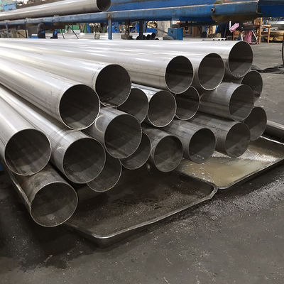 Yüksek Sıcaklığa Direnci 159mm Inox Kaynaklı Tüp AISI201 304 316 Büyük Diametrede Yuvarlak Paslanmaz Çelik Kalın Duvarlı Tüp