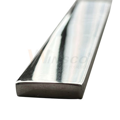 Özelleştirilebilir yüzey 6 metre dikdörtgen çubuk Platina Inox SS 201 304 316 cilalı paslanmaz çelik düz çubuk