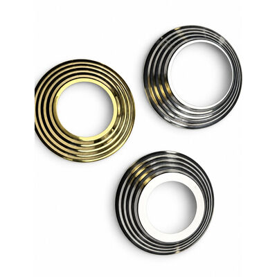 SS 201 304 Sıvı Sıvı Sıvı Altın Paslanmaz Çelik Çubuk Altı Kapak 19mm 1'' 2' 63.5mm Yuvarlak Newel Post