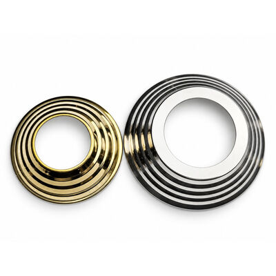 SS 201 304 Sıvı Sıvı Sıvı Altın Paslanmaz Çelik Çubuk Altı Kapak 19mm 1'' 2' 63.5mm Yuvarlak Newel Post