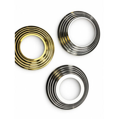 SS 201 304 Sıvı Sıvı Sıvı Altın Paslanmaz Çelik Çubuk Altı Kapak 19mm 1'' 2' 63.5mm Yuvarlak Newel Post