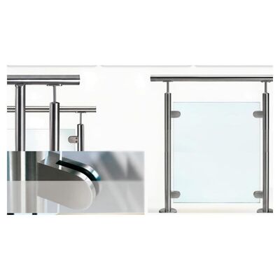 Korkuluklar ve Balustradeler için Paslanmaz Çelik Cam Kelepçeleri