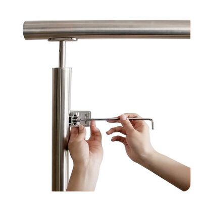 Korkuluklar ve Balustradeler için Paslanmaz Çelik Cam Kelepçeleri
