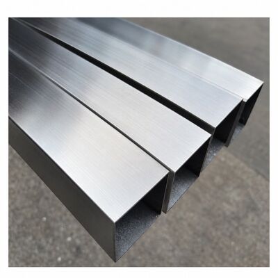 50x50mm Saten fırçalanmış paslanmaz çelik kare tüp 201 304 316, 1.2 ∼3.5mm Duvar kalınlığı