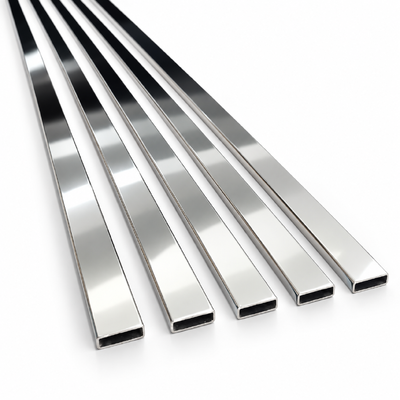 Banyo Mobilyaları İçin 30x10mm SUS 304 316 201 8K Ayna Cilalı Paslanmaz Çelik Dikdörtgen Tüp