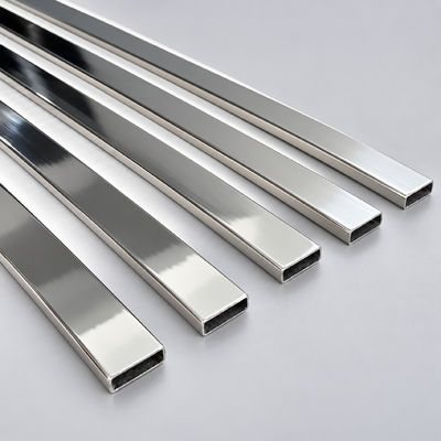 Banyo Mobilyaları İçin 30x10mm SUS 304 316 201 8K Ayna Cilalı Paslanmaz Çelik Dikdörtgen Tüp