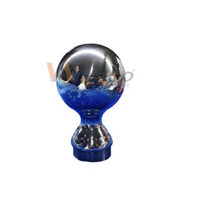 Sınıf 304 316 Inox Merdiven Fittings 80mm Dia Paslanmaz Çelik Dekoratif Çit Top 50.8mm 2 Inch Yuvarlak Tüp için