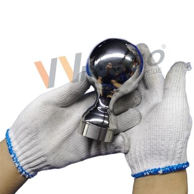 Sınıf 304 316 Inox Merdiven Fittings 80mm Dia Paslanmaz Çelik Dekoratif Çit Top 50.8mm 2 Inch Yuvarlak Tüp için