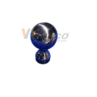 Sınıf 304 316 Inox Merdiven Fittings 80mm Dia Paslanmaz Çelik Dekoratif Çit Top 50.8mm 2 Inch Yuvarlak Tüp için