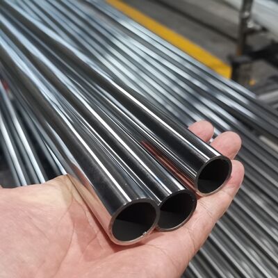 19 mm Inox Metal Boru TP 201 304 316 Satin Ayna Yüzeyi 0.4mm-1.5mm Duvar Kalınlığı 5/8' Stainless Steel Yuvarlak Tüp