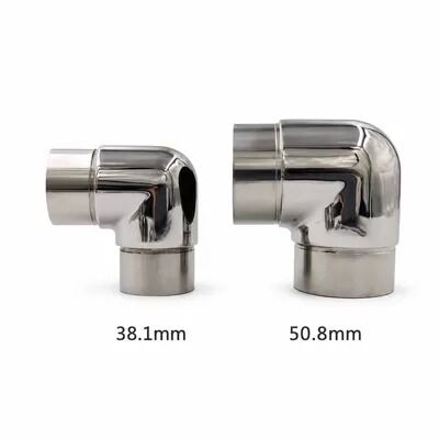 SS201, SS304 ve SS316 Paslanmaz Çelik 90° Kısa Çubuk Yakası 25.4 ∼ 50.8 mm Yuvarlak Tüpler için
