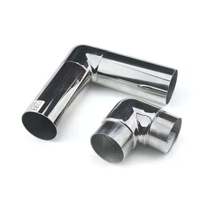 SS201, SS304 ve SS316 Paslanmaz Çelik 90° Kısa Çubuk Yakası 25.4 ∼ 50.8 mm Yuvarlak Tüpler için