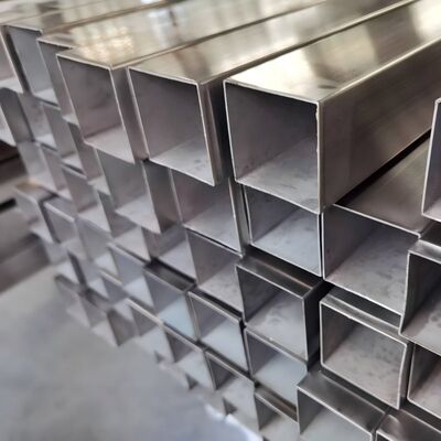 İnşaat ve Rezillik için 10×10 mm'den 200×200 mm'ye kadar paslanmaz çelik kare ve dikdörtgen borular 1.5-5.0 mm duvar kalınlığı