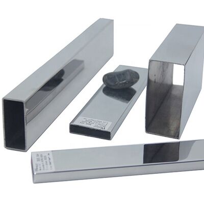 TP 201 304 316 Inox Düz boru 0.4mm-2.0mm Kalınlığı Paslanmaz Çelik Dikdörtgen Tüp 30mmx10mm