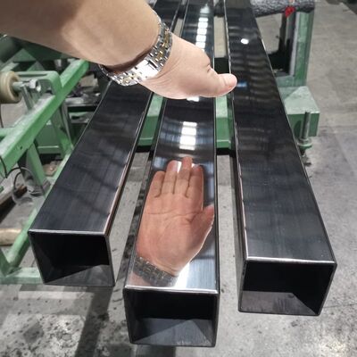 201 304 316 Sınıf Inox kaynaklı boru 100mmx100mm Büyük Boyutlu Paslanmaz Çelik Kare Boru 1.5mm-5.0mm Kalınlığı