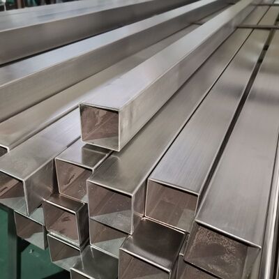 SUS 201 304 316 Ayna Saten Bitirilmiş Inox Kaynaklı Boru 0.7mm-3.5mm Kalınlığı Paslanmaz Çelik Kare Boru 40mmx40mm