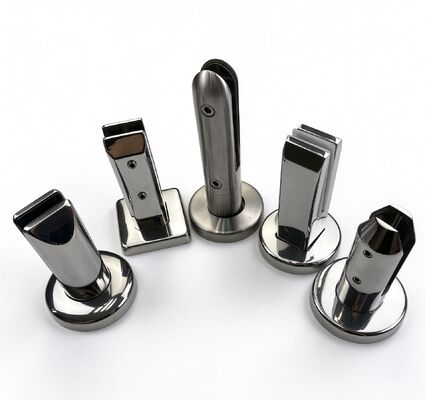304/316 Stainless Steel Glass Spigot with Mirror/Satin/Gold/Black Finish for Pool Fence and Glass Railing - Customizable Sizes
