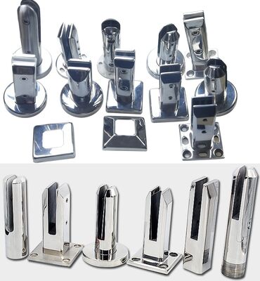 304/316 Stainless Steel Glass Spigot with Mirror/Satin/Gold/Black Finish for Pool Fence and Glass Railing - Customizable Sizes