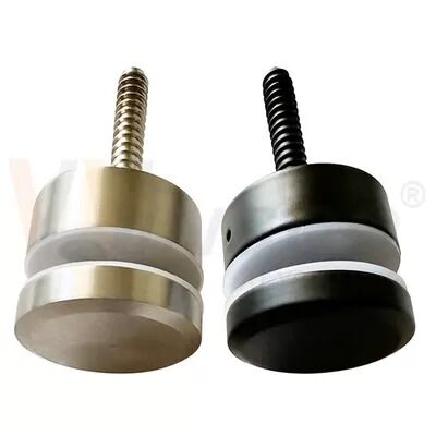 Saç çizgisi Siyah Satin M10 Reklam vida AISI 304 316 Paslanmaz Çelik Standoff Pin Cam Adaptörü 8mm-12mm 24mm için uygun