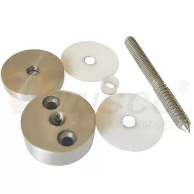 Saç çizgisi Siyah Satin M10 Reklam vida AISI 304 316 Paslanmaz Çelik Standoff Pin Cam Adaptörü 8mm-12mm 24mm için uygun