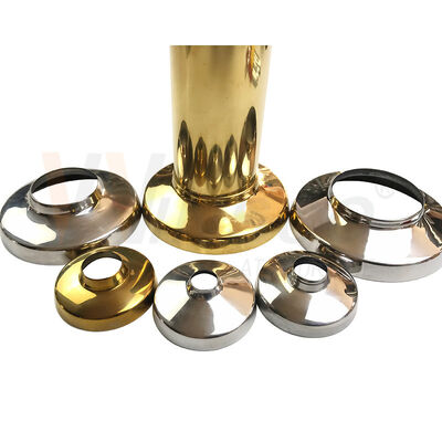 Üreticisi Gümüş Altın SS 201 304 316 Sıvı Sıranı Fittings Yuvarlak Balustrad için Paslanmaz Çelik Post Alt Yapısı Kapağı