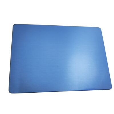 SS201 Soğuk Haddelenmiş Mavi PVD Hairline No.4 Paslanmaz Çelik Levha 1220×2440mm 4x8ft Dekoratif Inox Plaka