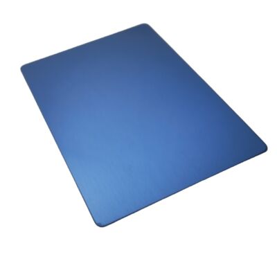 SS201 Soğuk Haddelenmiş Mavi PVD Hairline No.4 Paslanmaz Çelik Levha 1220×2440mm 4x8ft Dekoratif Inox Plaka