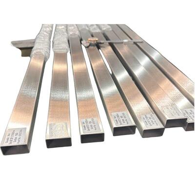 40×20×1.2mm 304 Paslanmaz Çelik Dörtgen Tüp ️ 180G fırçalanmış bitirme