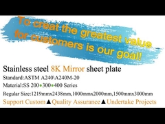 Dekorasyon için Titanyum Altın 304 Paslanmaz Çelik Ayna Kaplama 1219mm