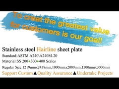 TP 201 304 316 430 AFP Dekoratif İnce Çizgi No.4 Yüzey Paslanmaz Sac