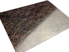 SS Titreşim Aynası koyu bakır kaplama Karartma Antik Levha