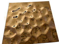 SS Ayna Sarı Bronz Büyük Arı Kovanı Kabartmalı Levha