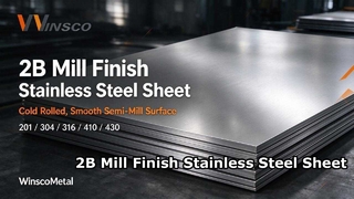 Winsco Metal Paslanmaz Çelik Levhalar 2B Değirmen Son İşlemi | 201 304 316 410 430