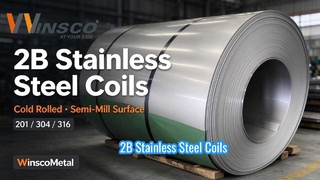 Winsco Metal 2B Paslanmaz Çelik Rulolar 201 304 316 | Soğuk Haddelenmiş Çelik Rulo