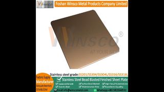 Winsco Fırçalanmış kırmızı bronz Kaplama Kararma Antik Paslanmaz Çelik Sac#metal #viralshort#fypage